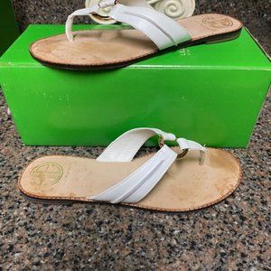 Lily Pulitzer McKim Sandal White Size 8.5 IOB